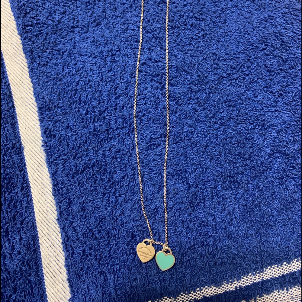 Tiffany and Co. Blue Heart Necklace